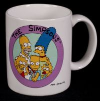 The Simpsons Family Portrait Coffee Mug Vtg 90